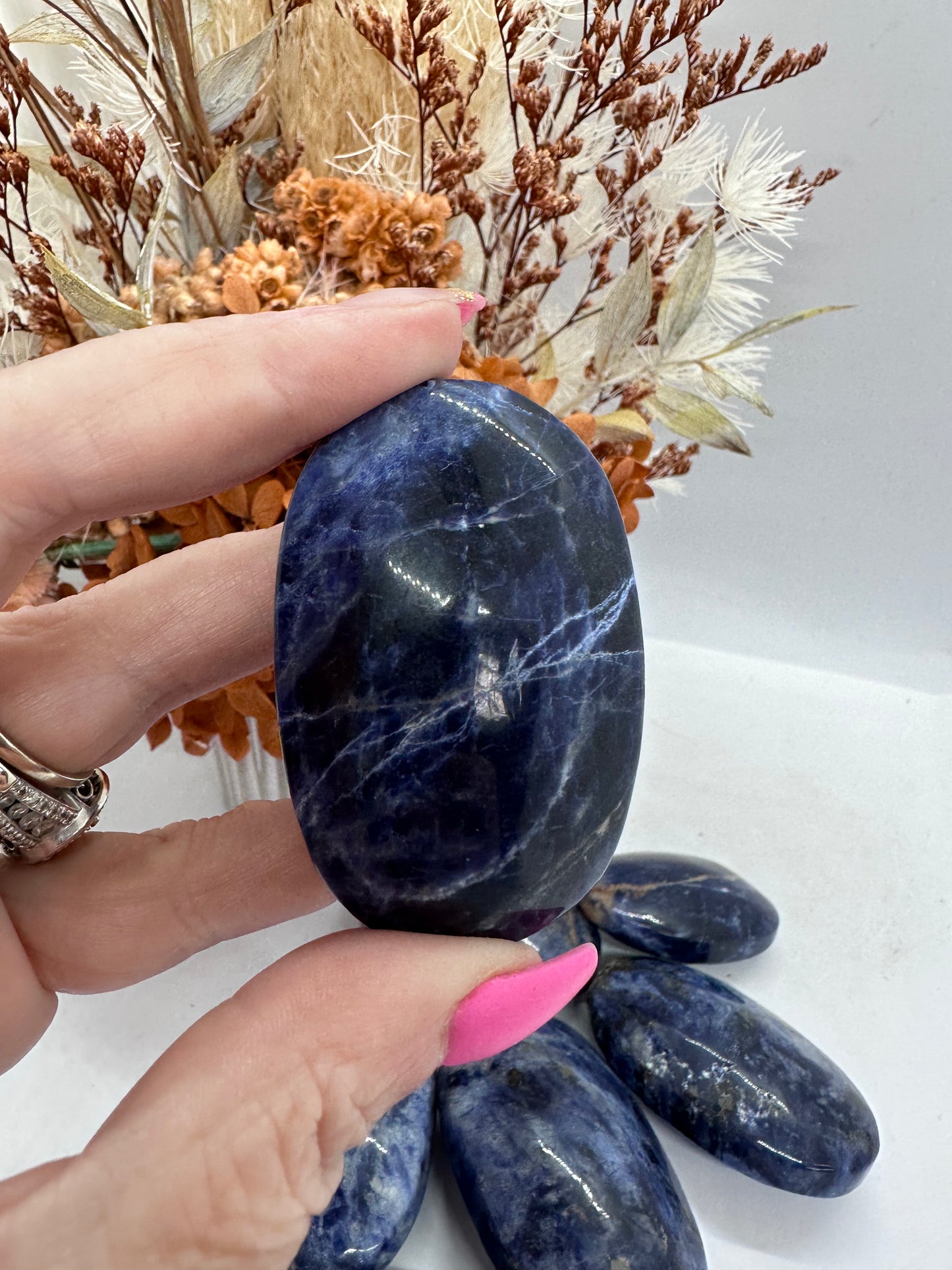 Sodalite Palm Stone