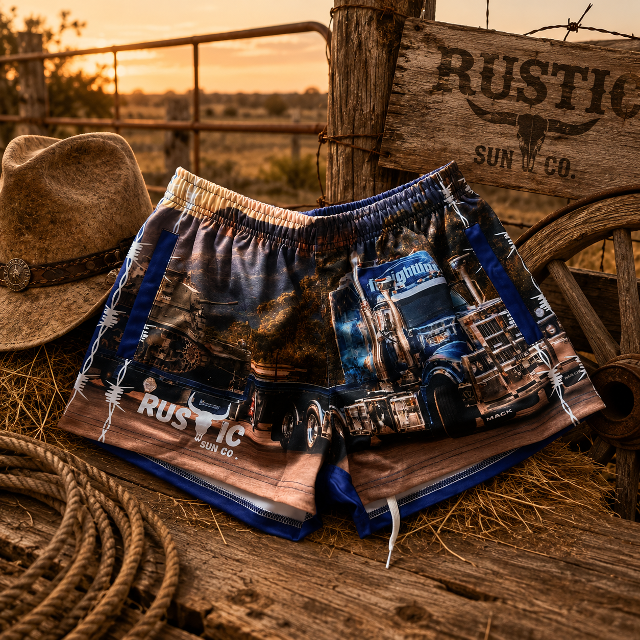 Kids Banjo Trucker Footy Shorts