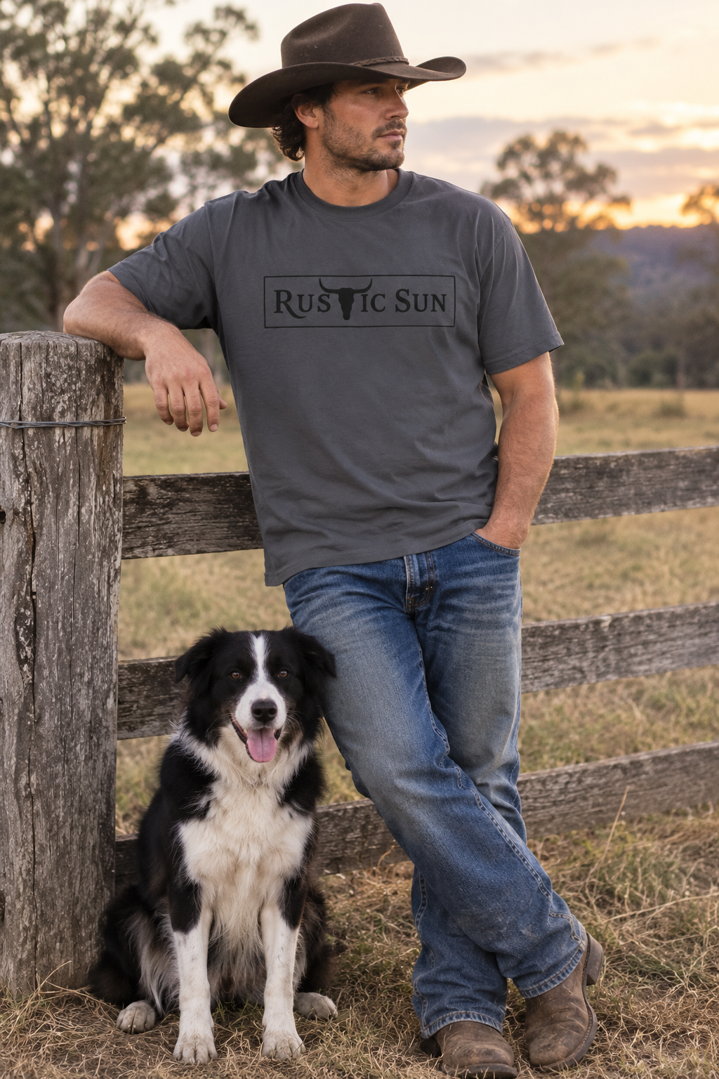 Rustic Ranch Puff Print Tshirts