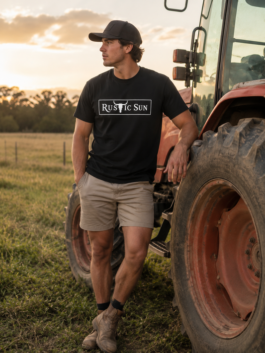 Rustic Ranch Puff Print Tshirts