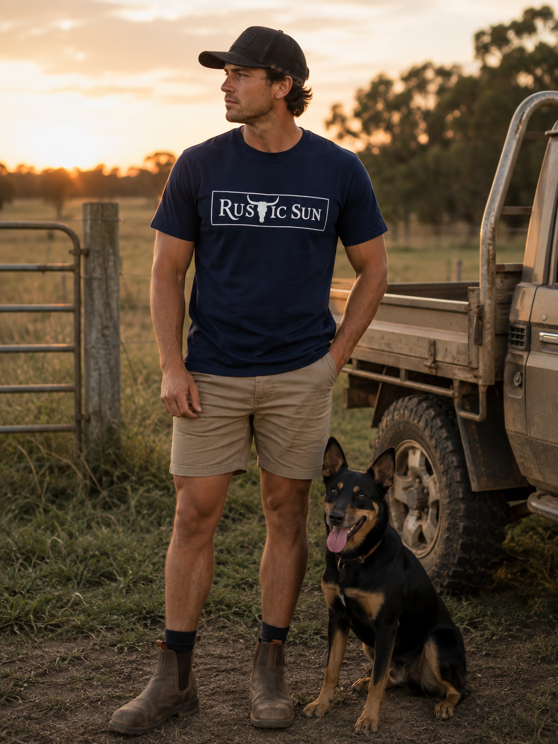 Rustic Ranch Puff Print Tshirts