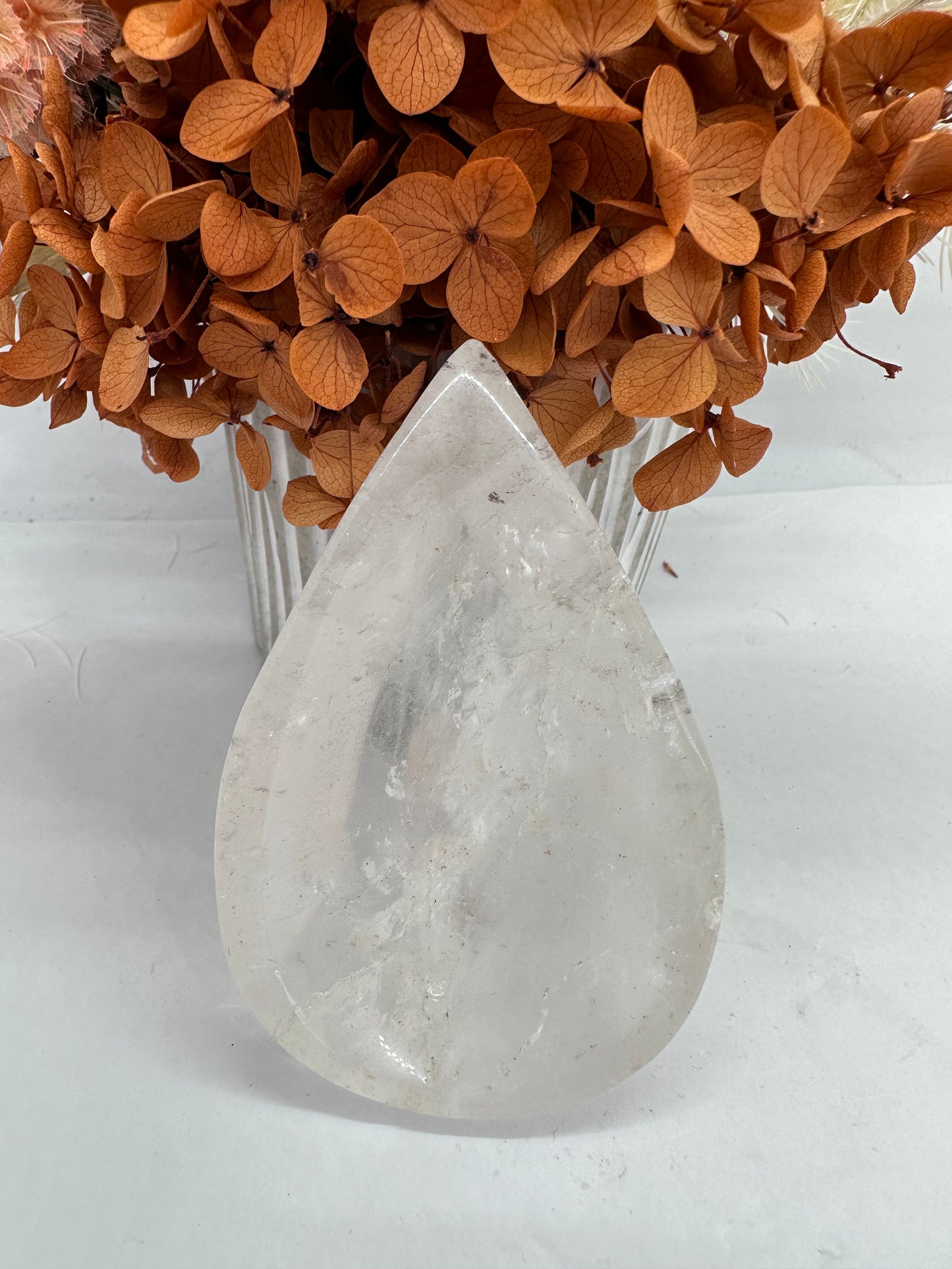 Clear Quartz Tear Shape Bowl
