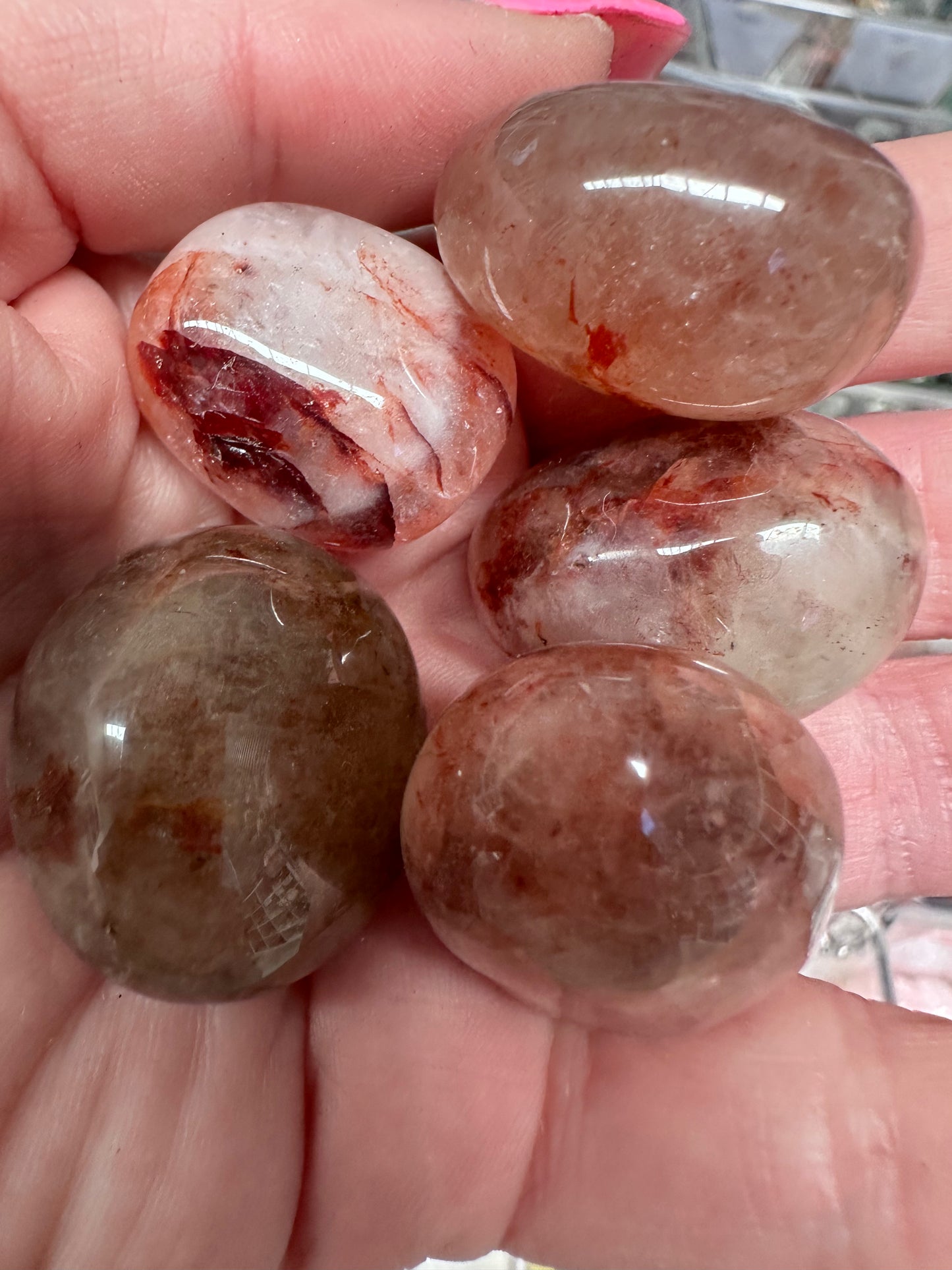 Fire Quartz Tumbles