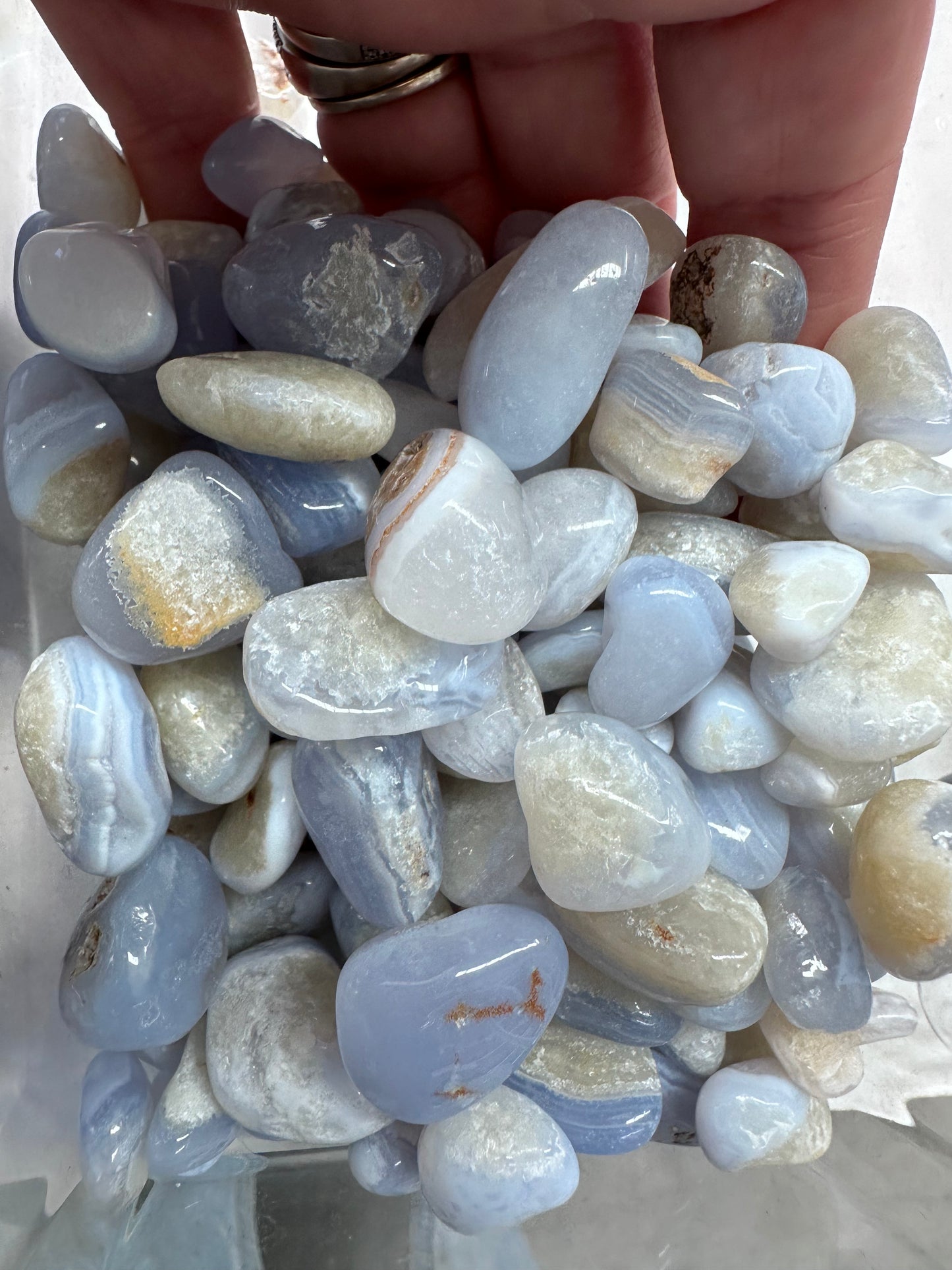 Blue Lace Agate Tumbles