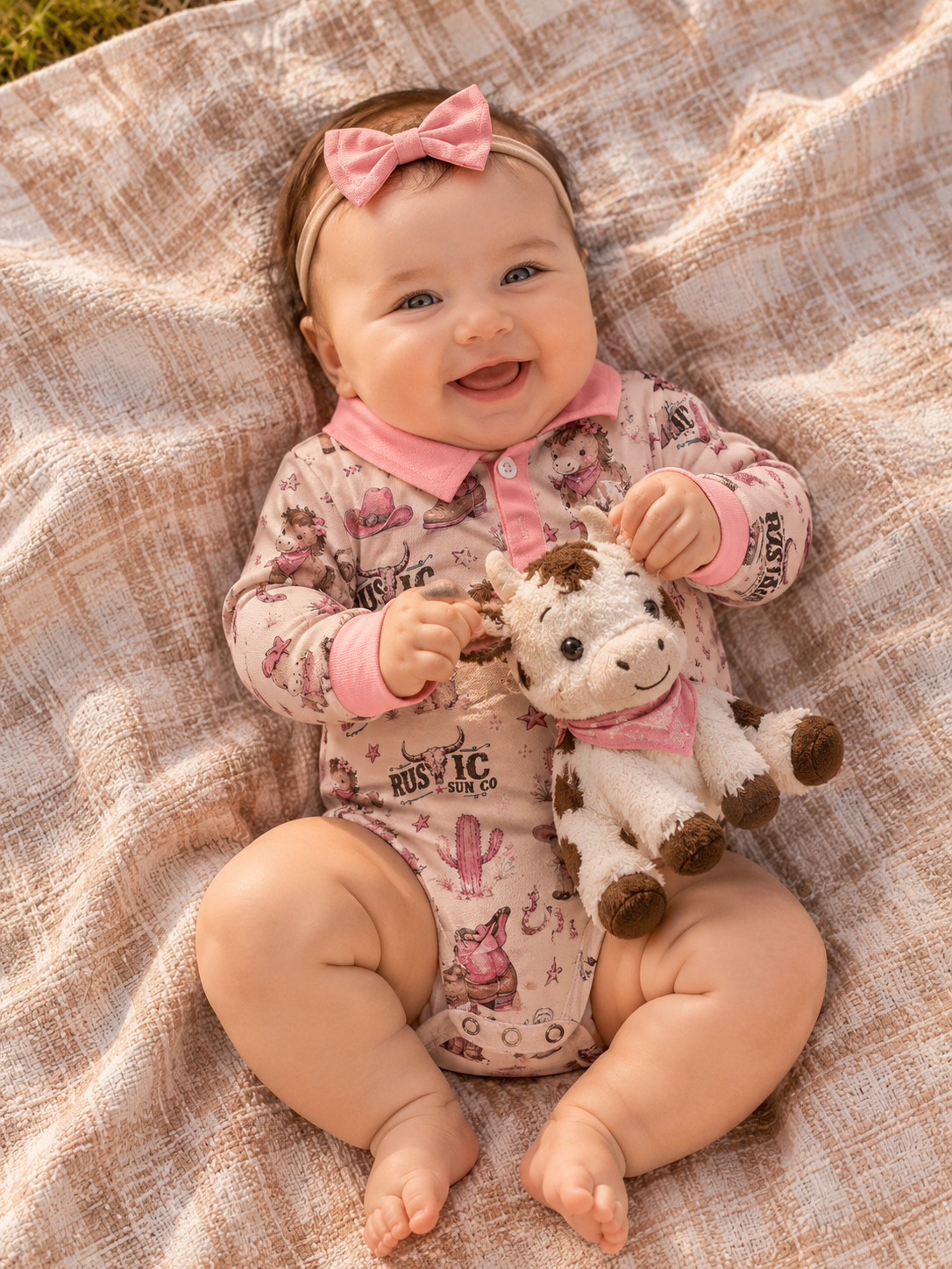 Lottie and Bowie Fishing Romper