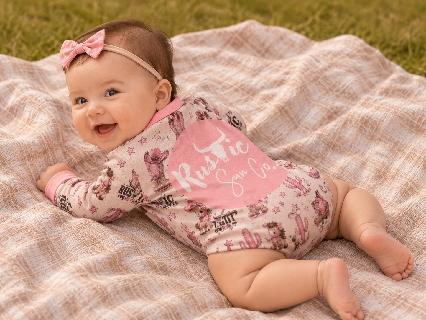 Lottie and Bowie Fishing Romper