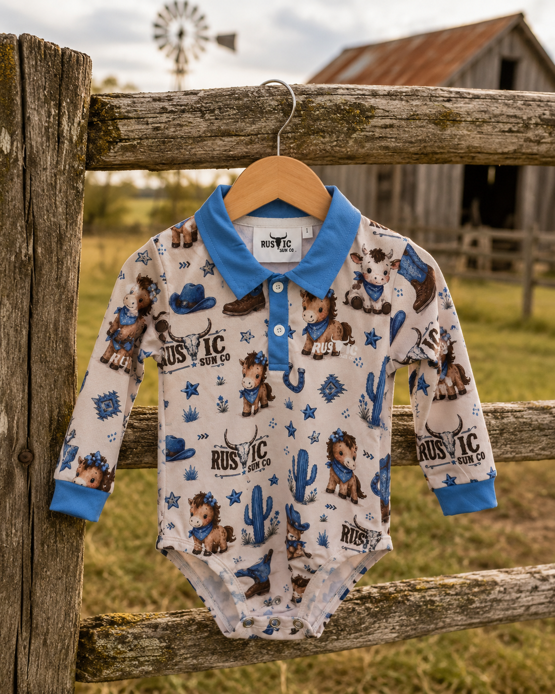 Lottie and Bowie Fishing Romper
