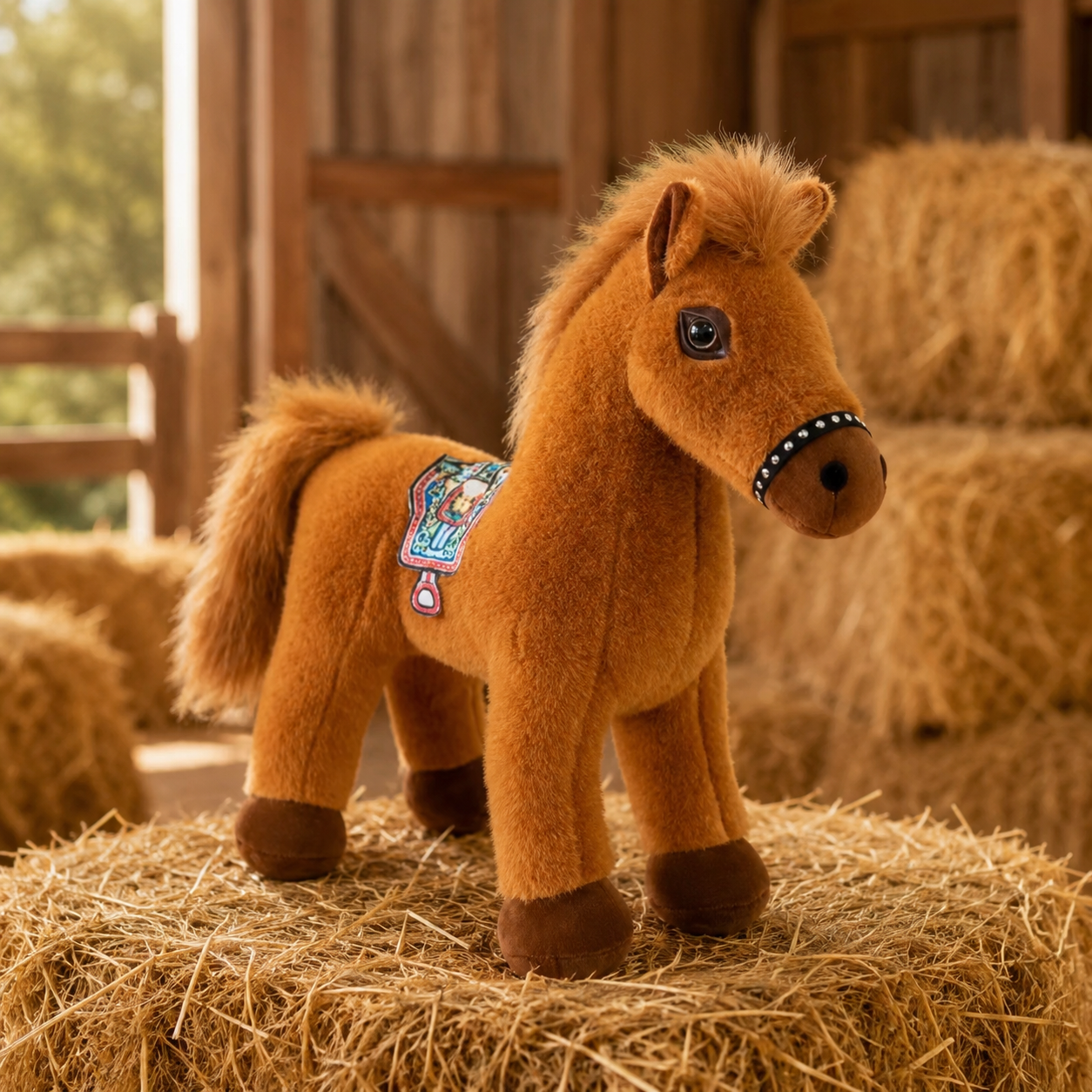 Fluffy Standing Horse Plushies