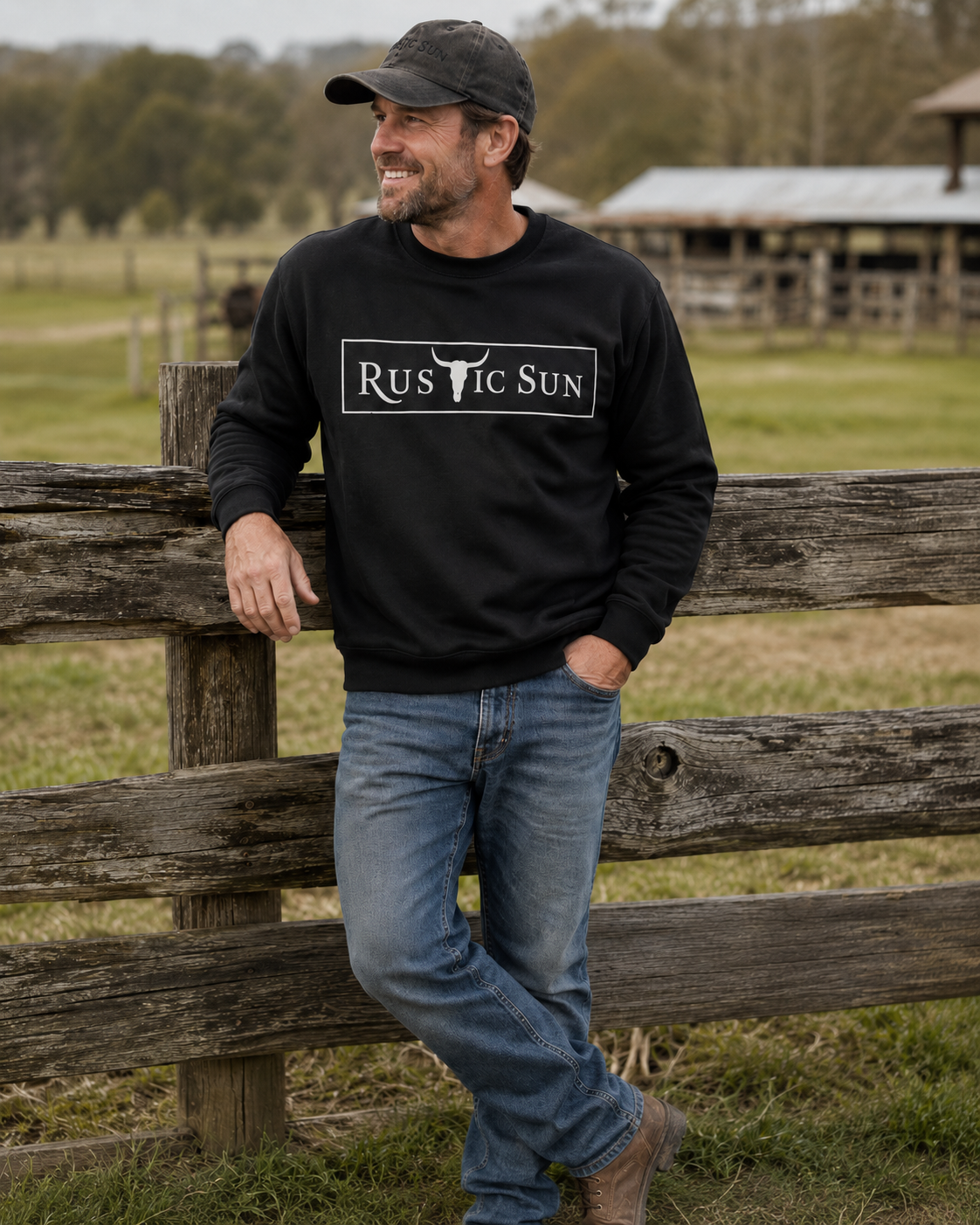 Rustic Ranch Crew Neck