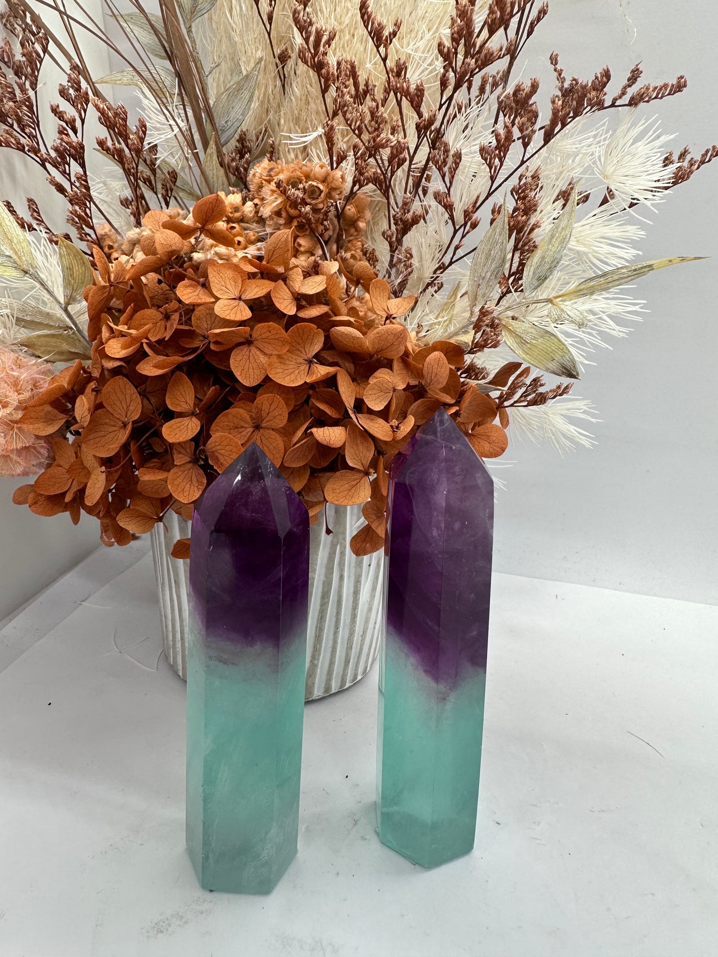 Watermelon Fluorite Towers