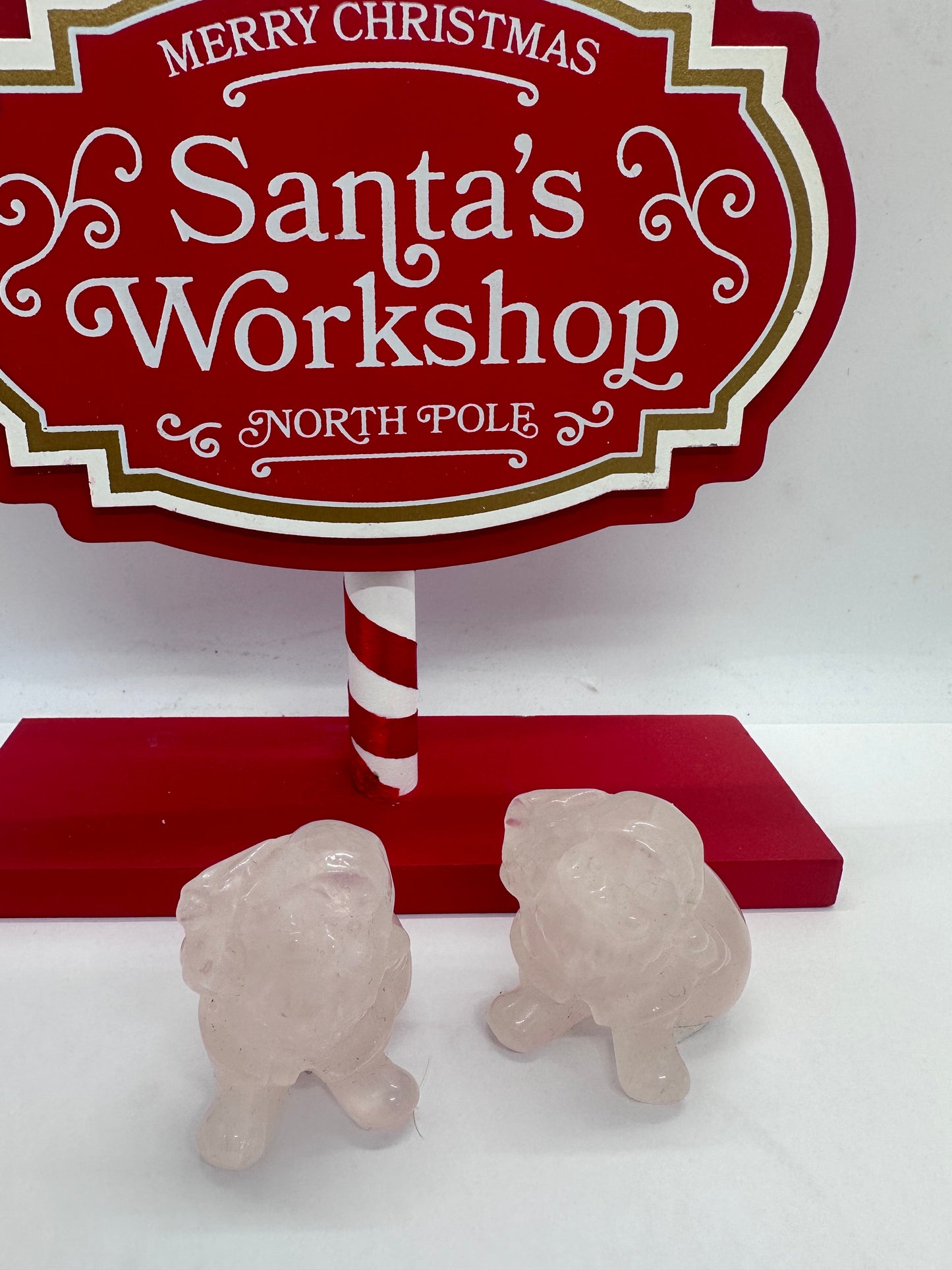 Rose Quartz Santa
