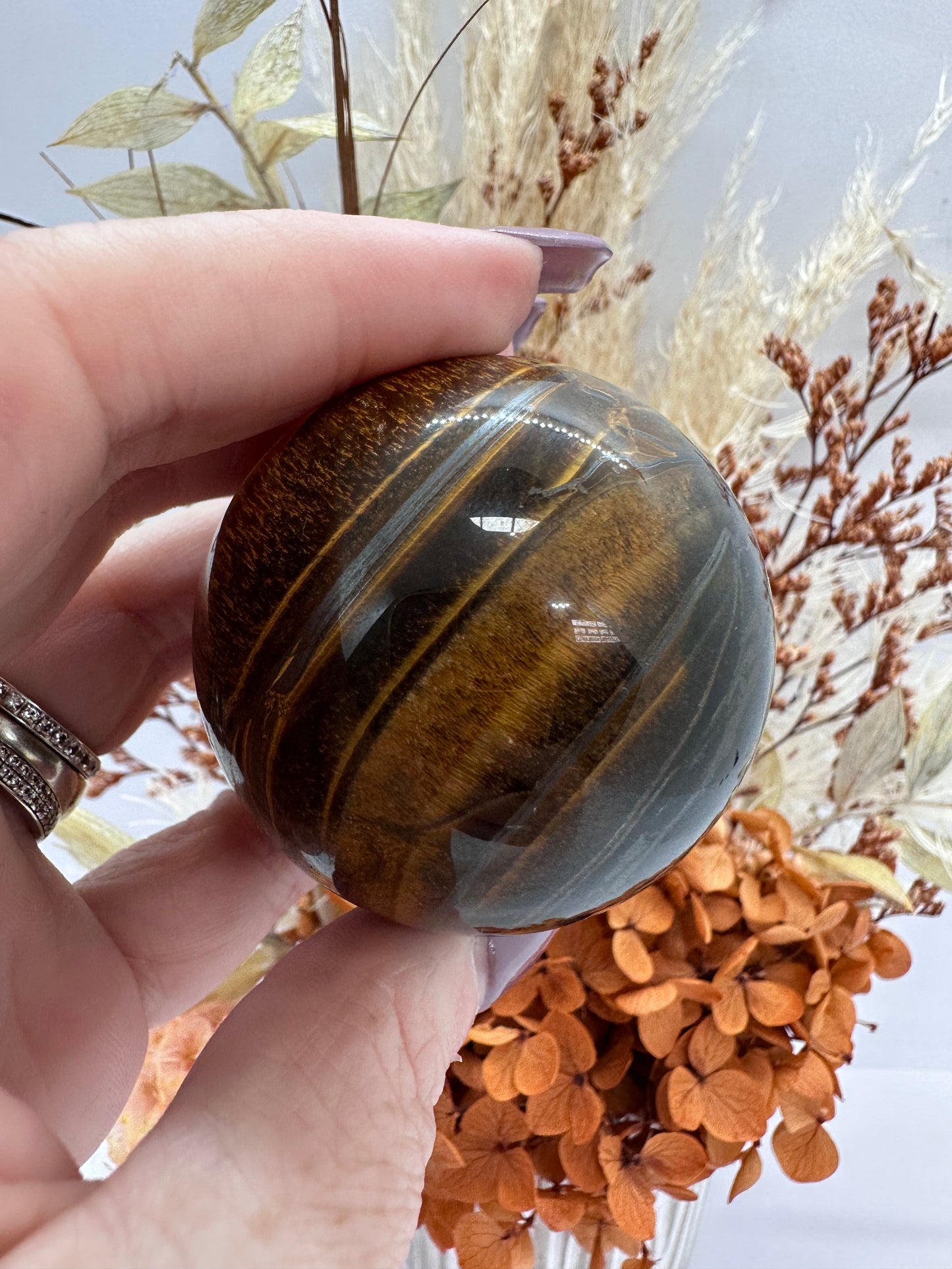 (2) Tigers Eye Sphere