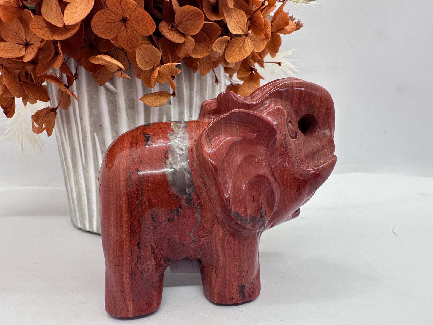 Red Jasper Elephant