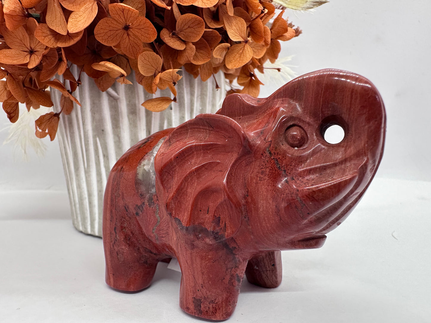 Red Jasper Elephant