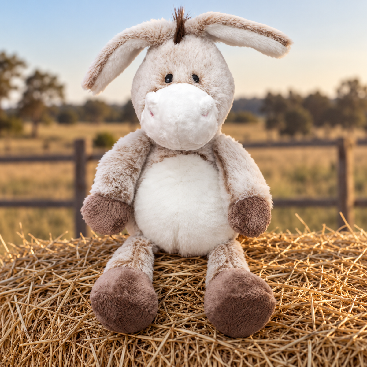Sitting Plush Donkey