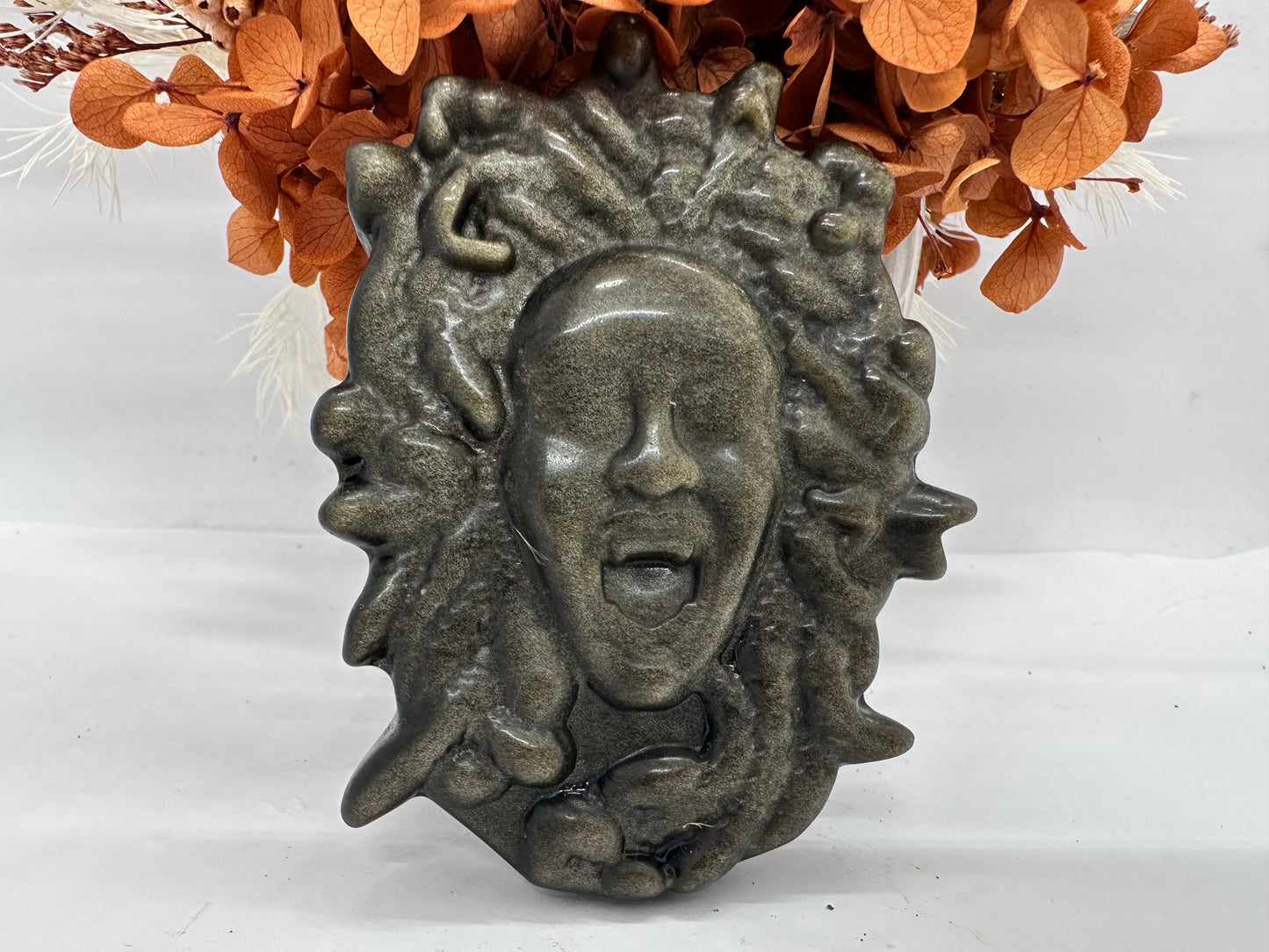 Gold Sheen Obsidian Medusa