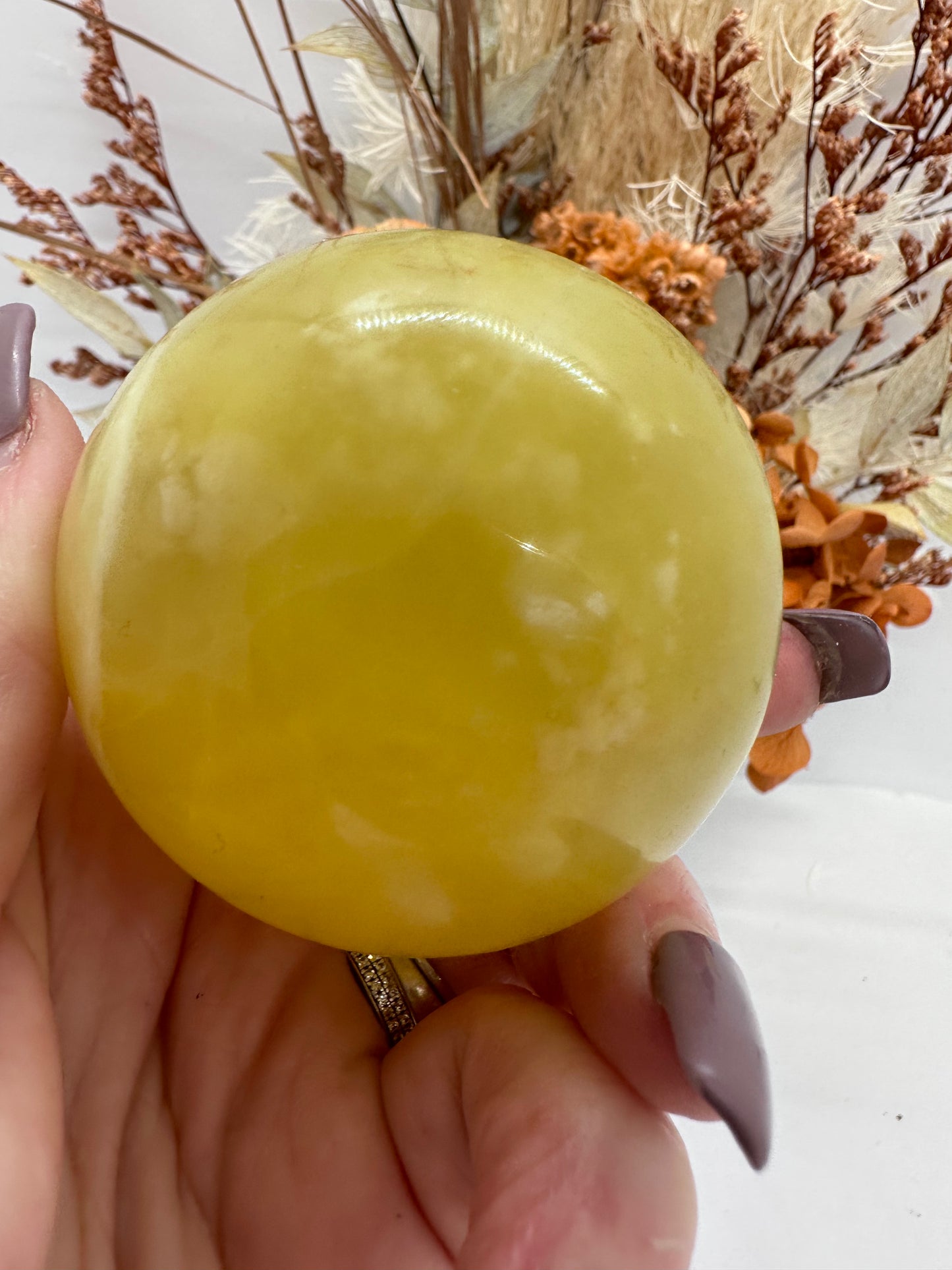 Lemon Calcite Sphere from Pakistan