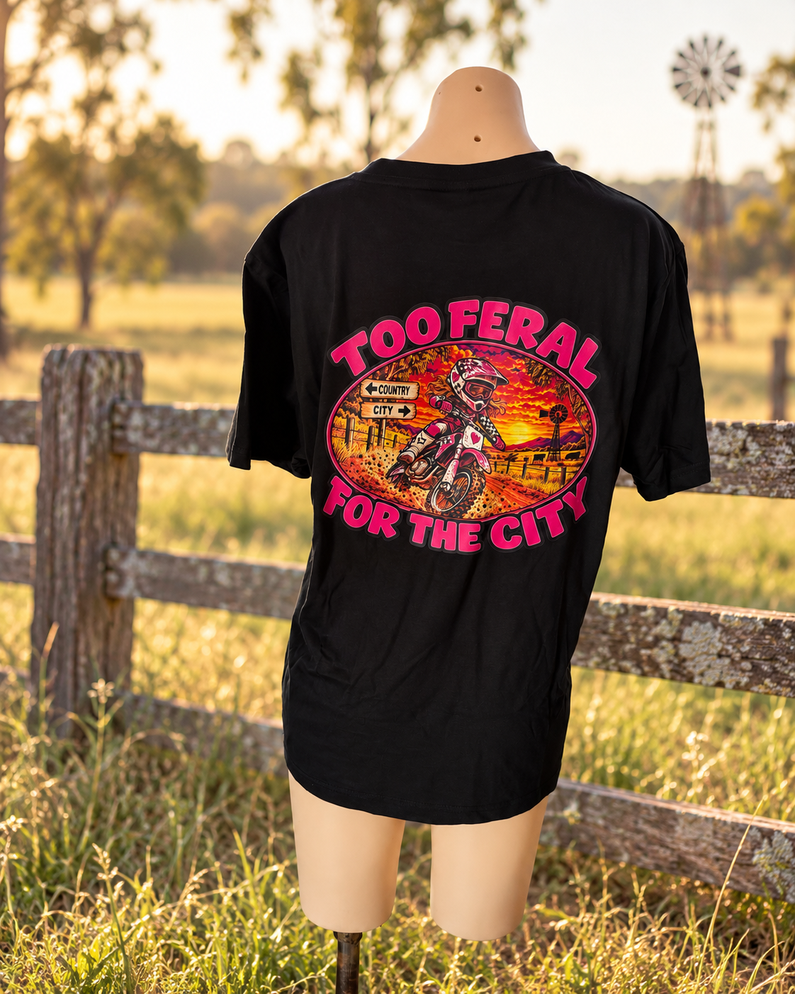 Too Feral Woman’s Dirt Bike Tee