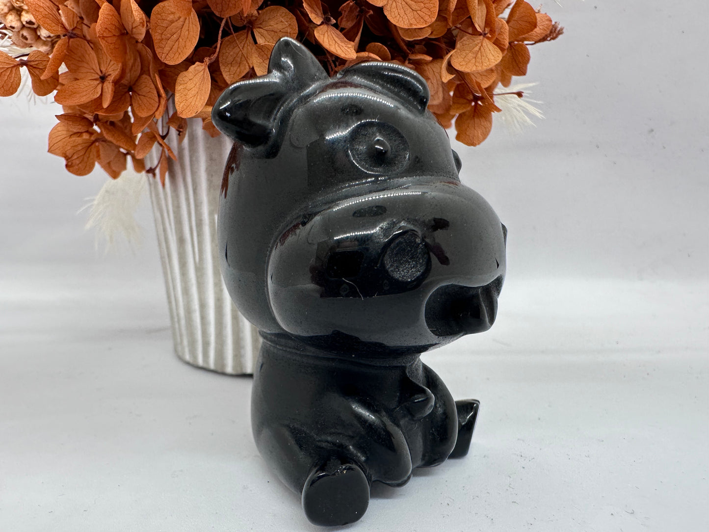 Blk Obsidian Cheeky Cow