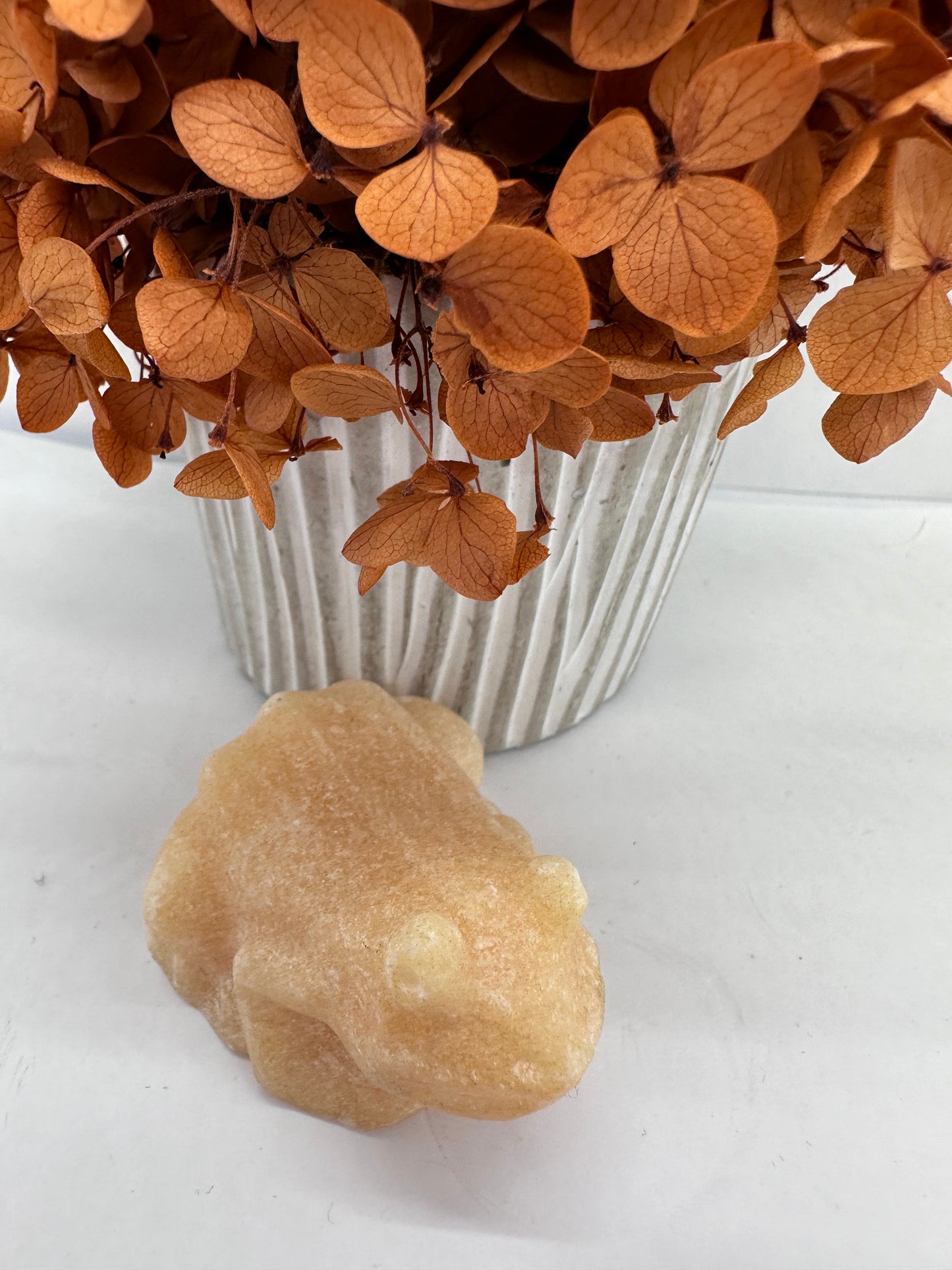 Orange Calcite Frog