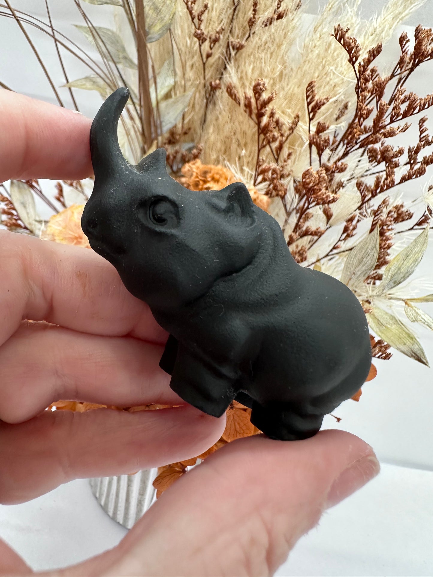 Rhino Black Obsidian