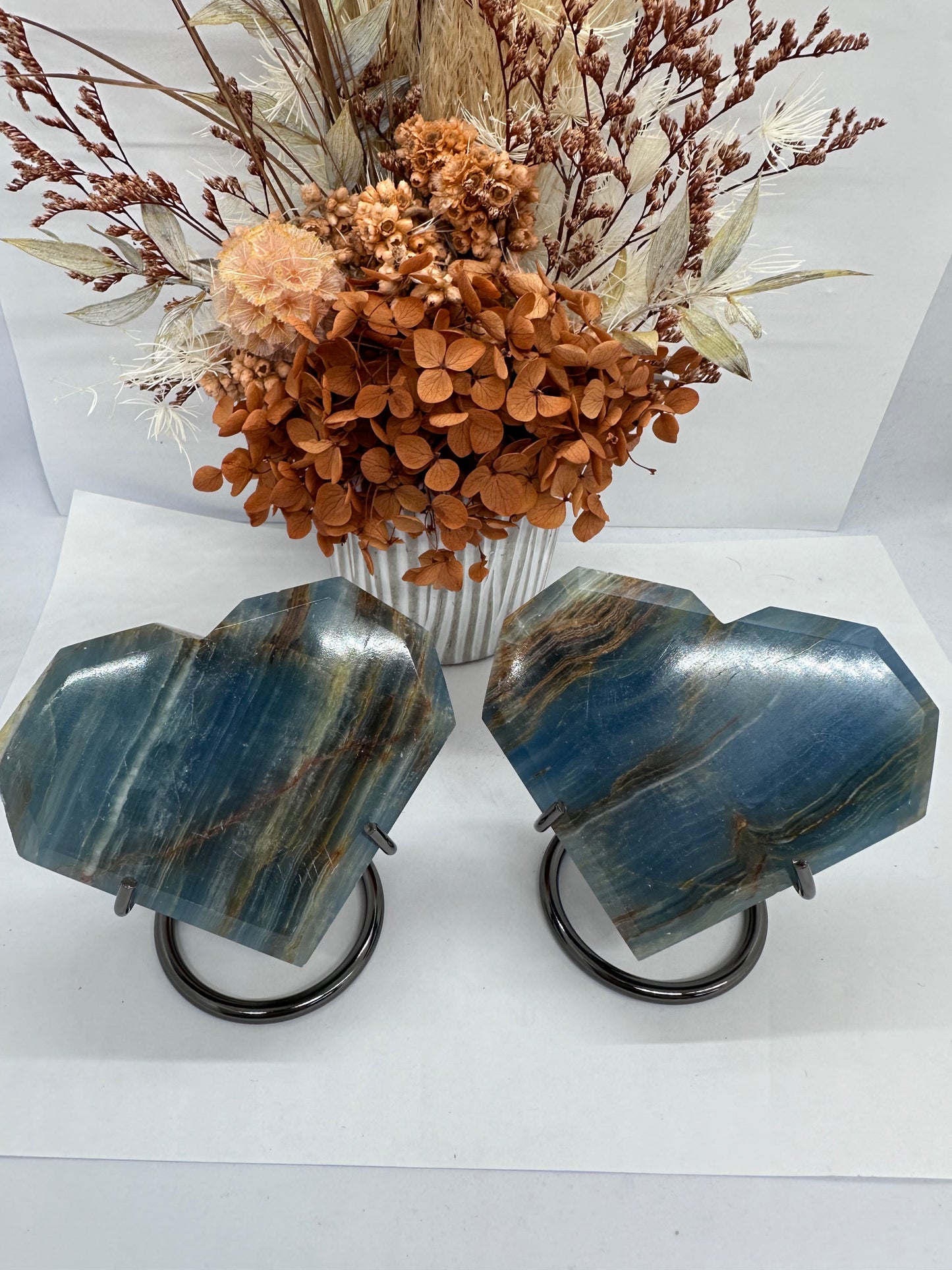 Blue Onyx Heart