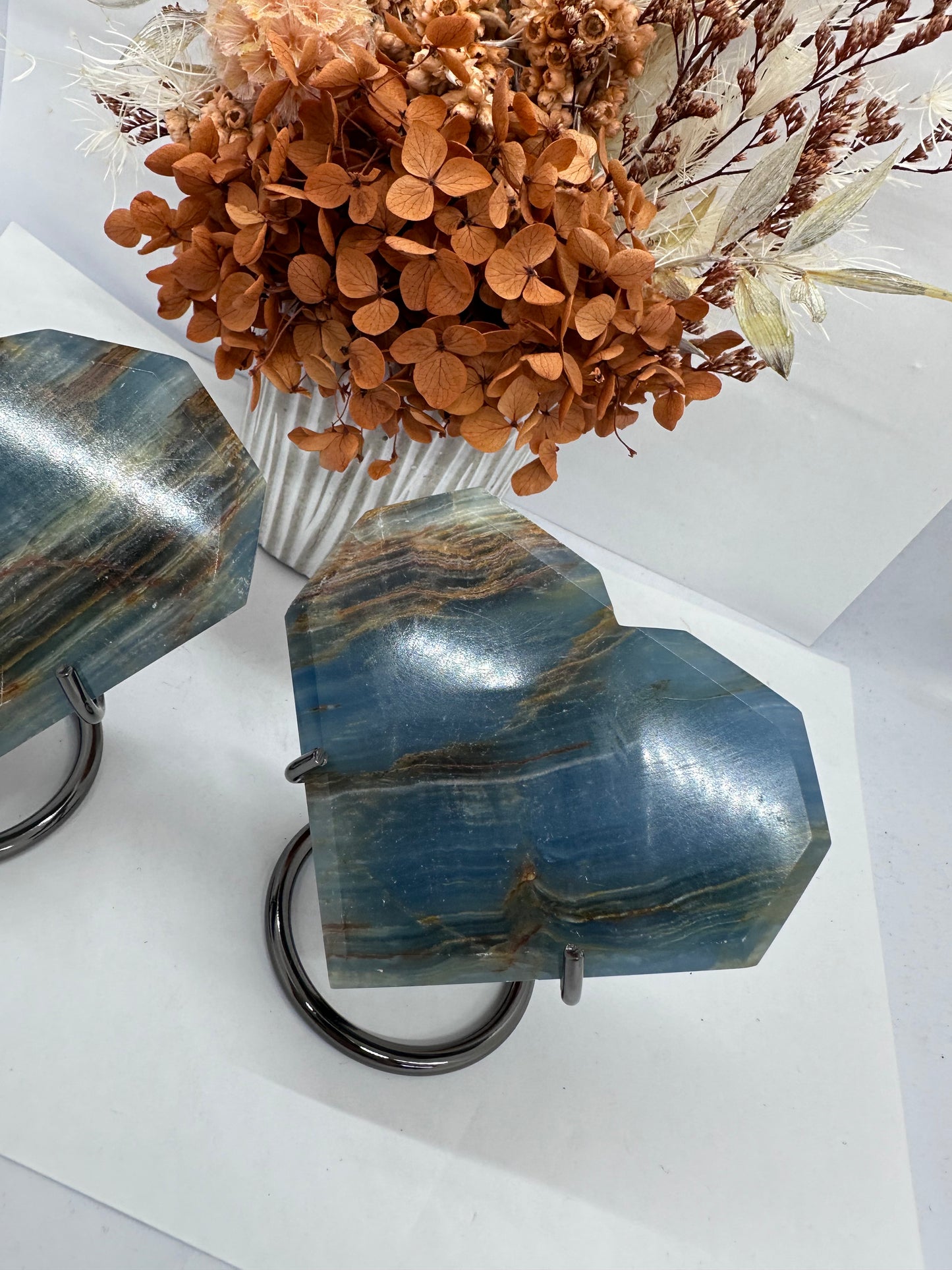 Blue Onyx Heart