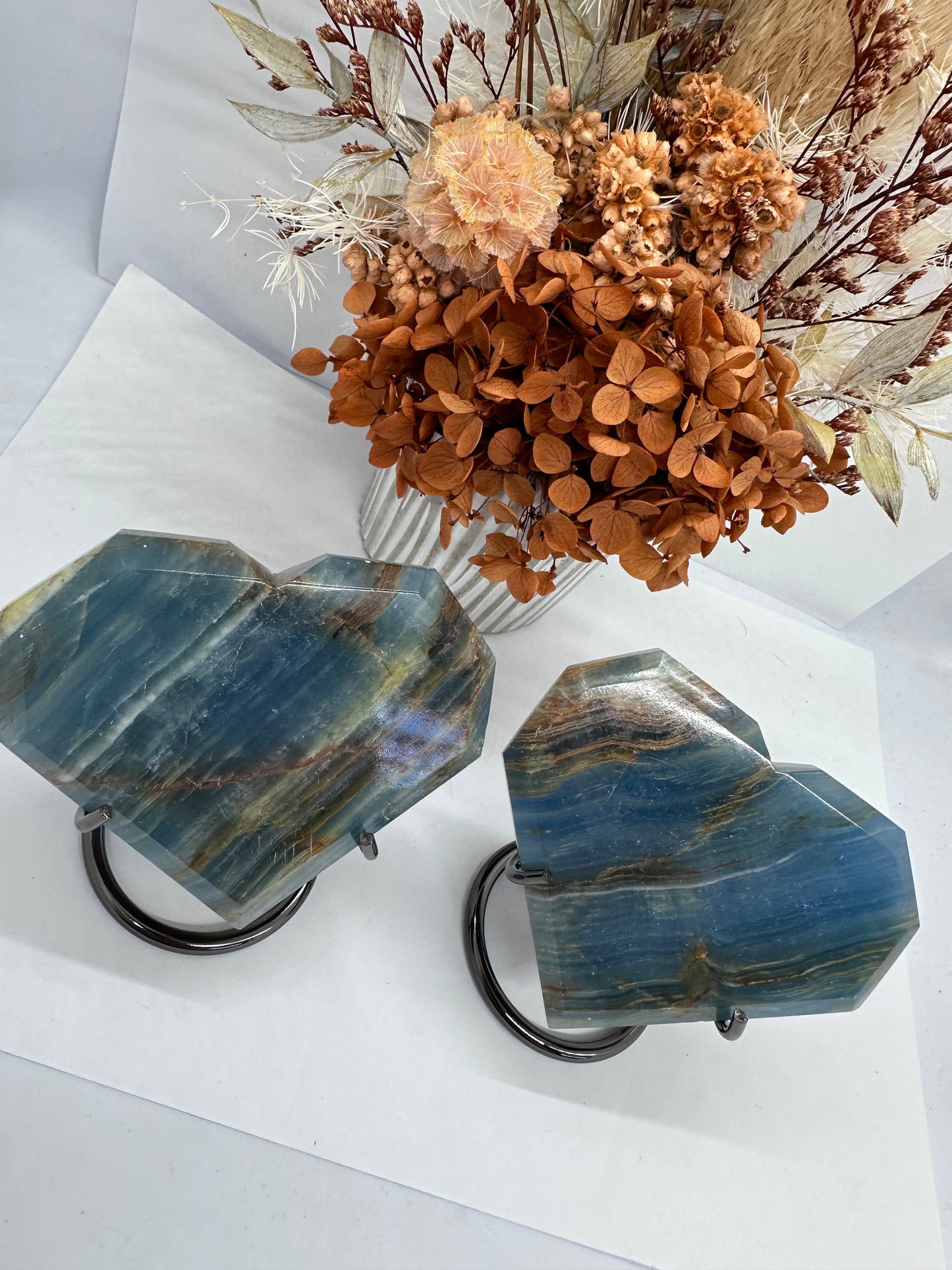 Blue Onyx Heart