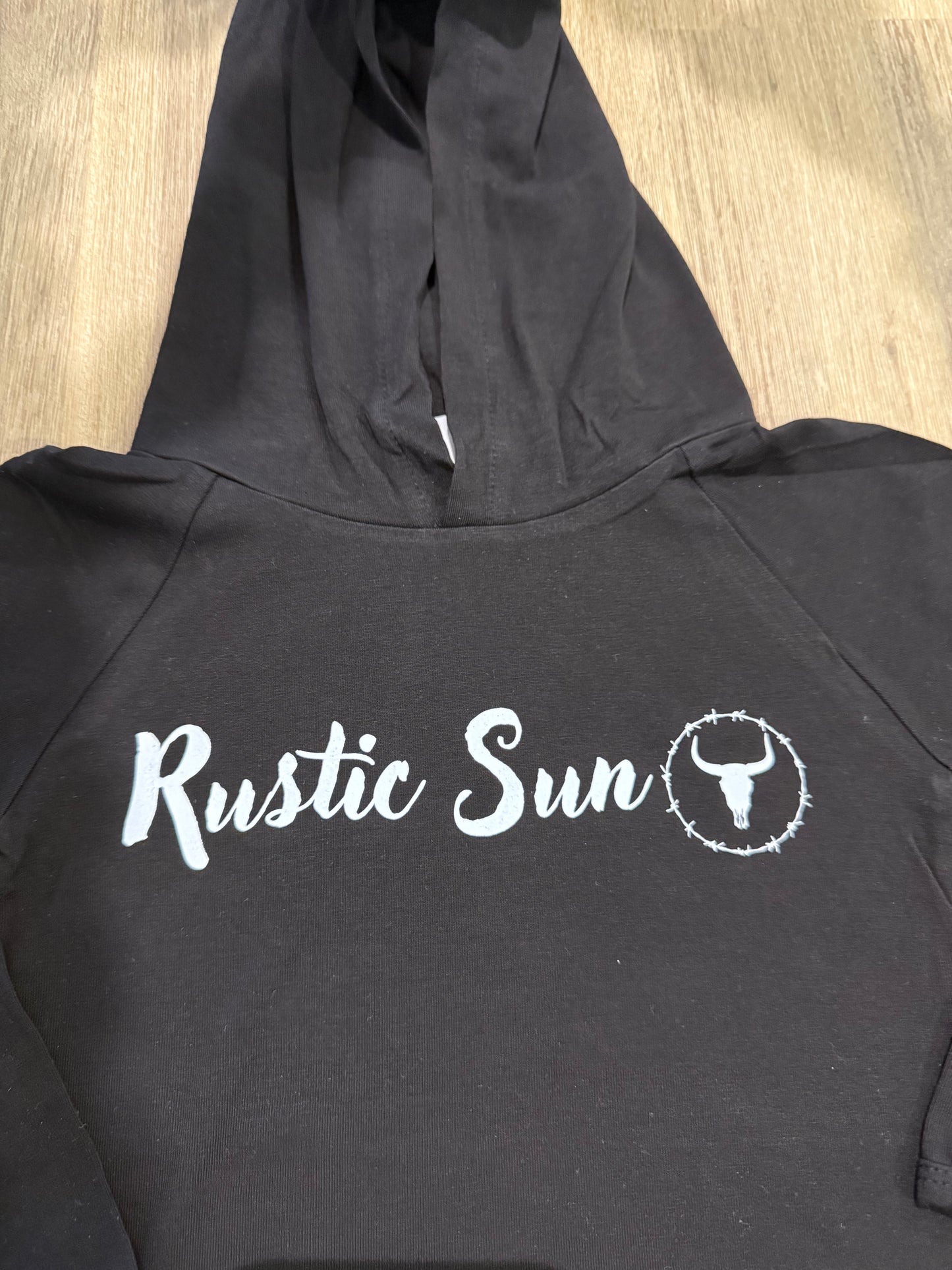 TShirt Hoodie Black / White