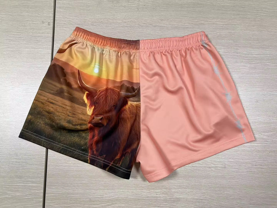 Kids Daisy Highland Footy Shorts (Preorder)