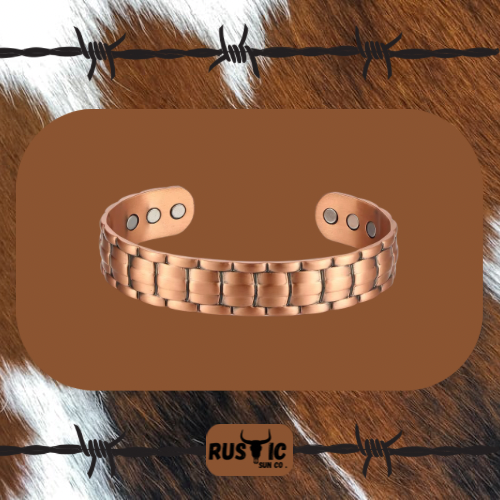 Link Copper Bangle wide
