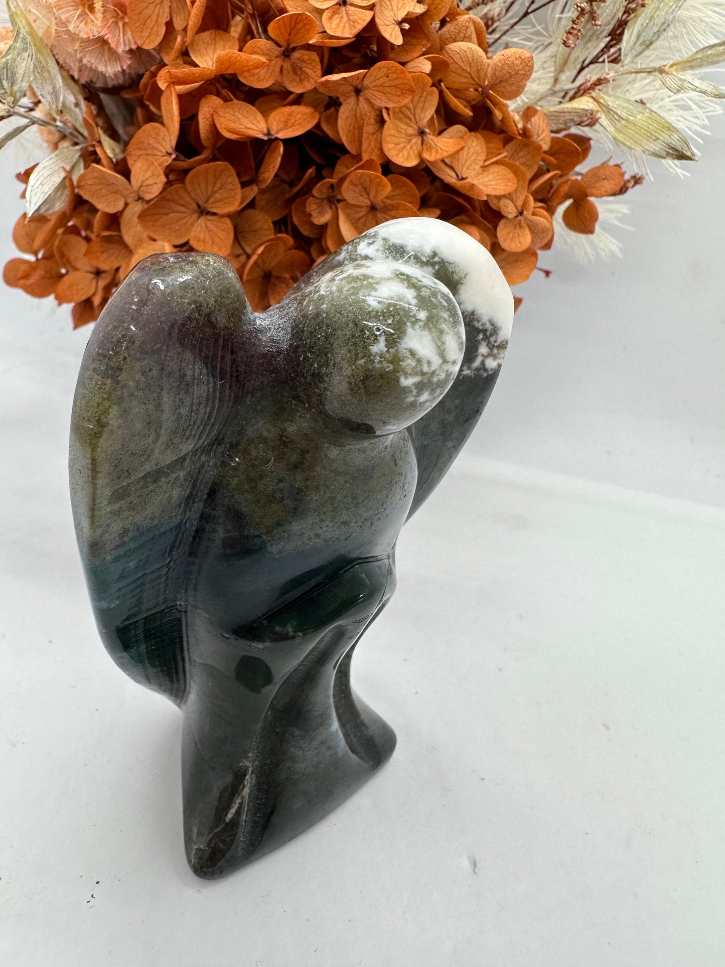 (4)Moss Agate Angel