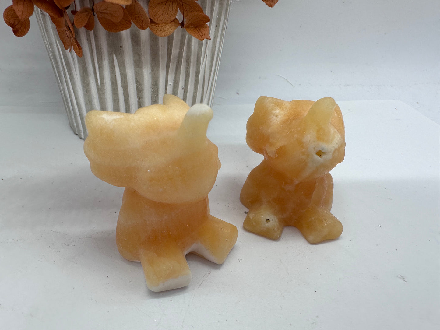 Orange Calcite Elephant