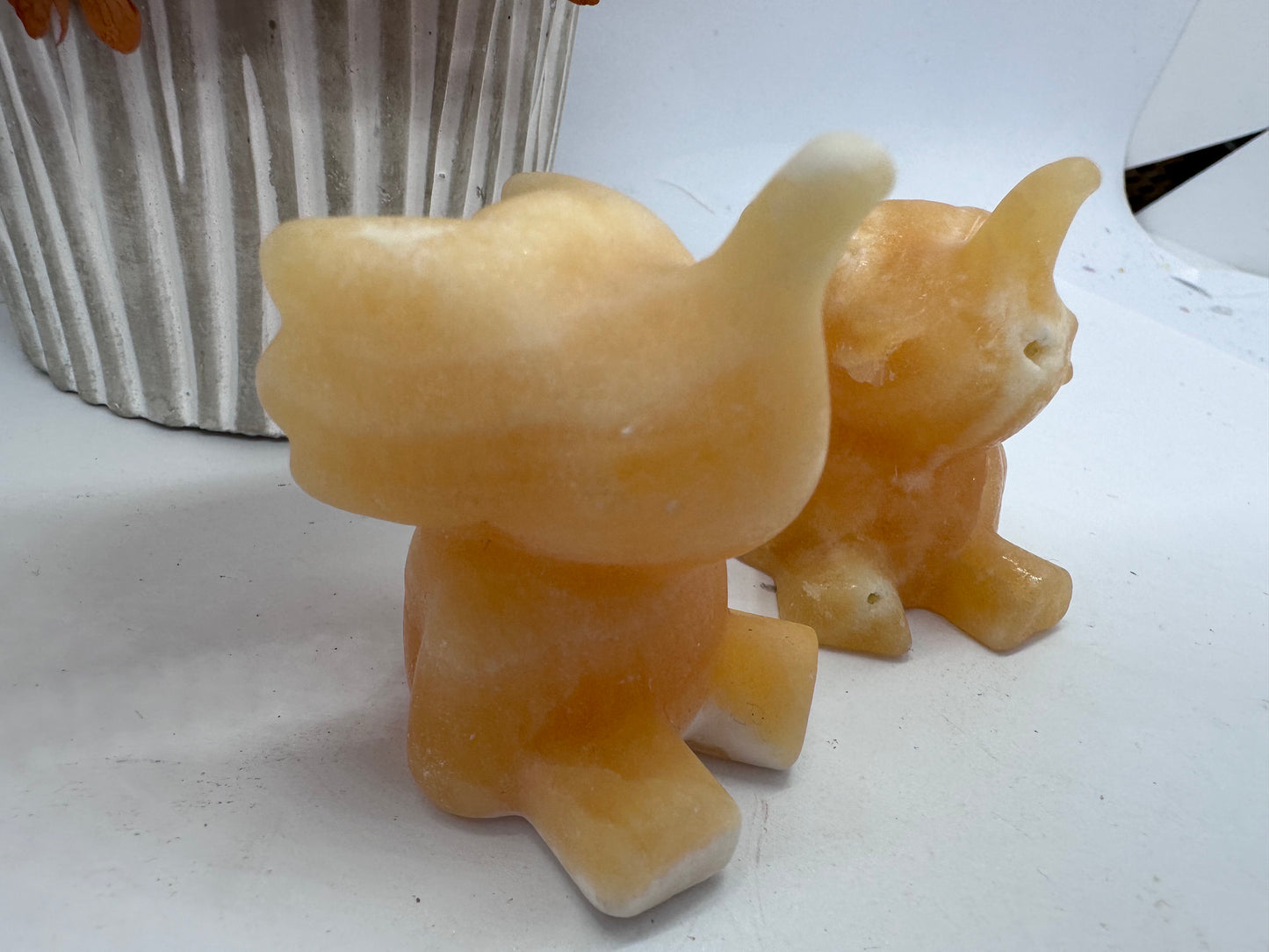 Orange Calcite Elephant