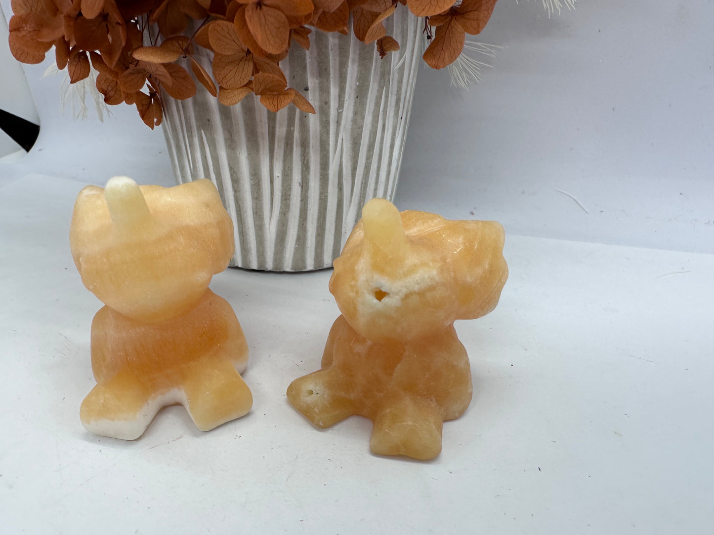 Orange Calcite Elephant