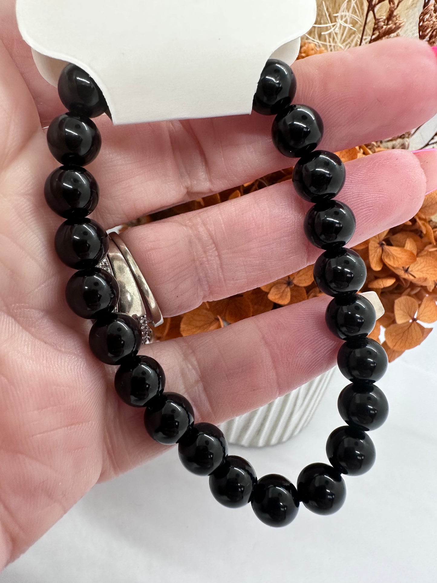 Golden Sheen Obsidian Bracelet
