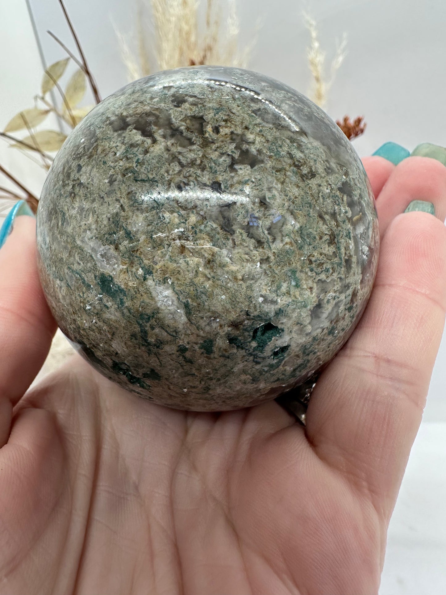 Moss Agate Sphere
