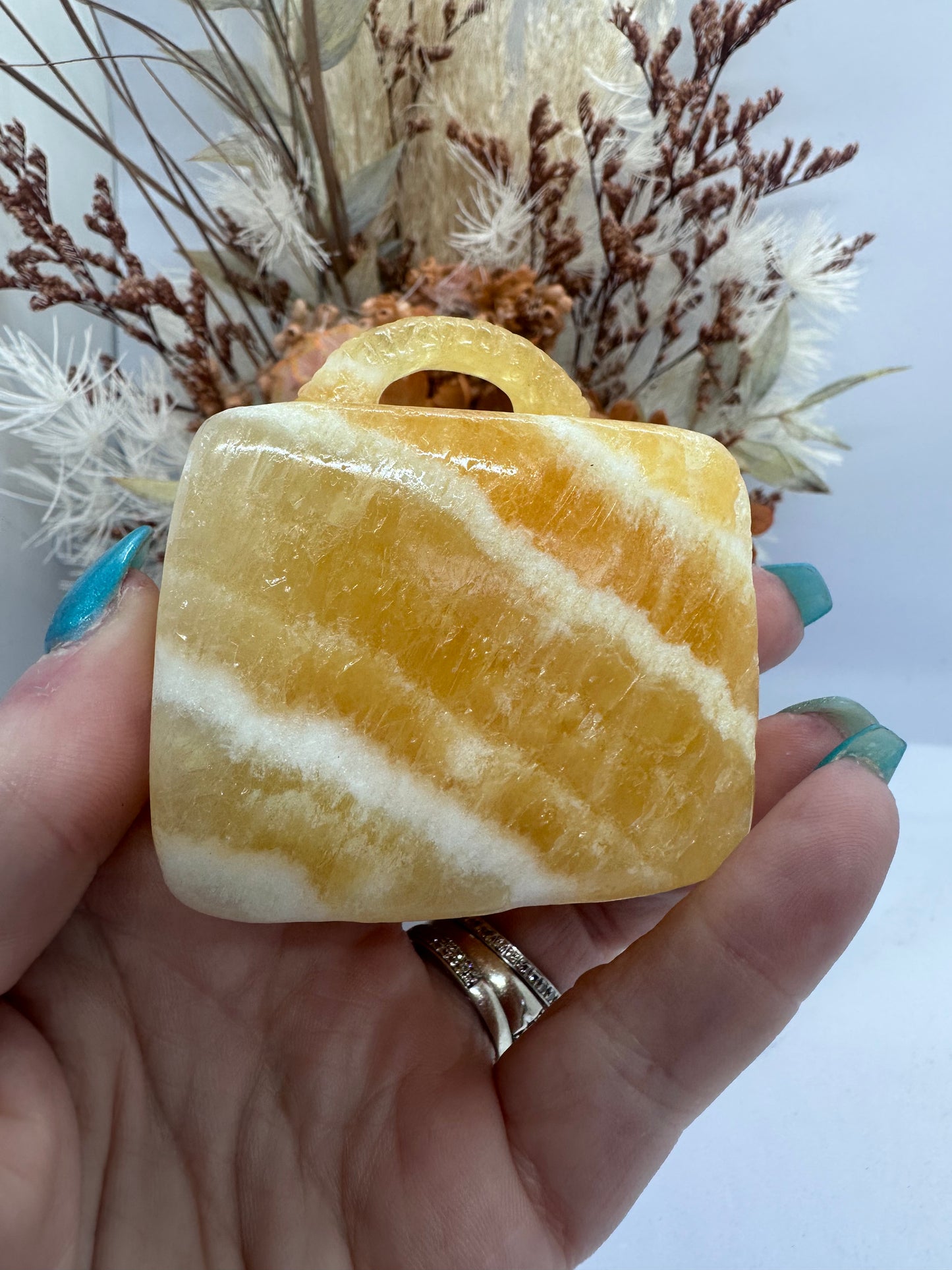 Orange Calcite Bag
