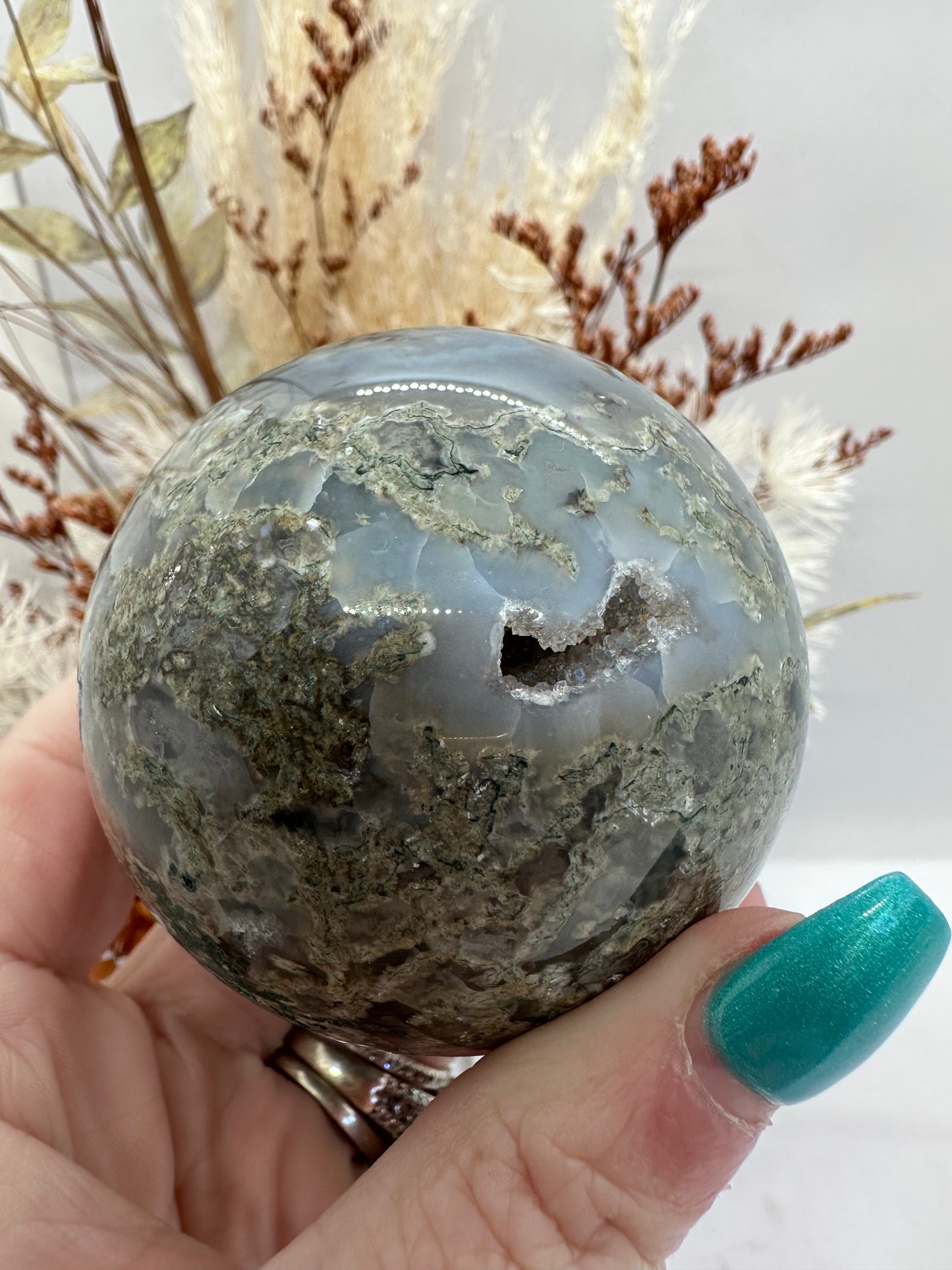 Moss Agate Sphere