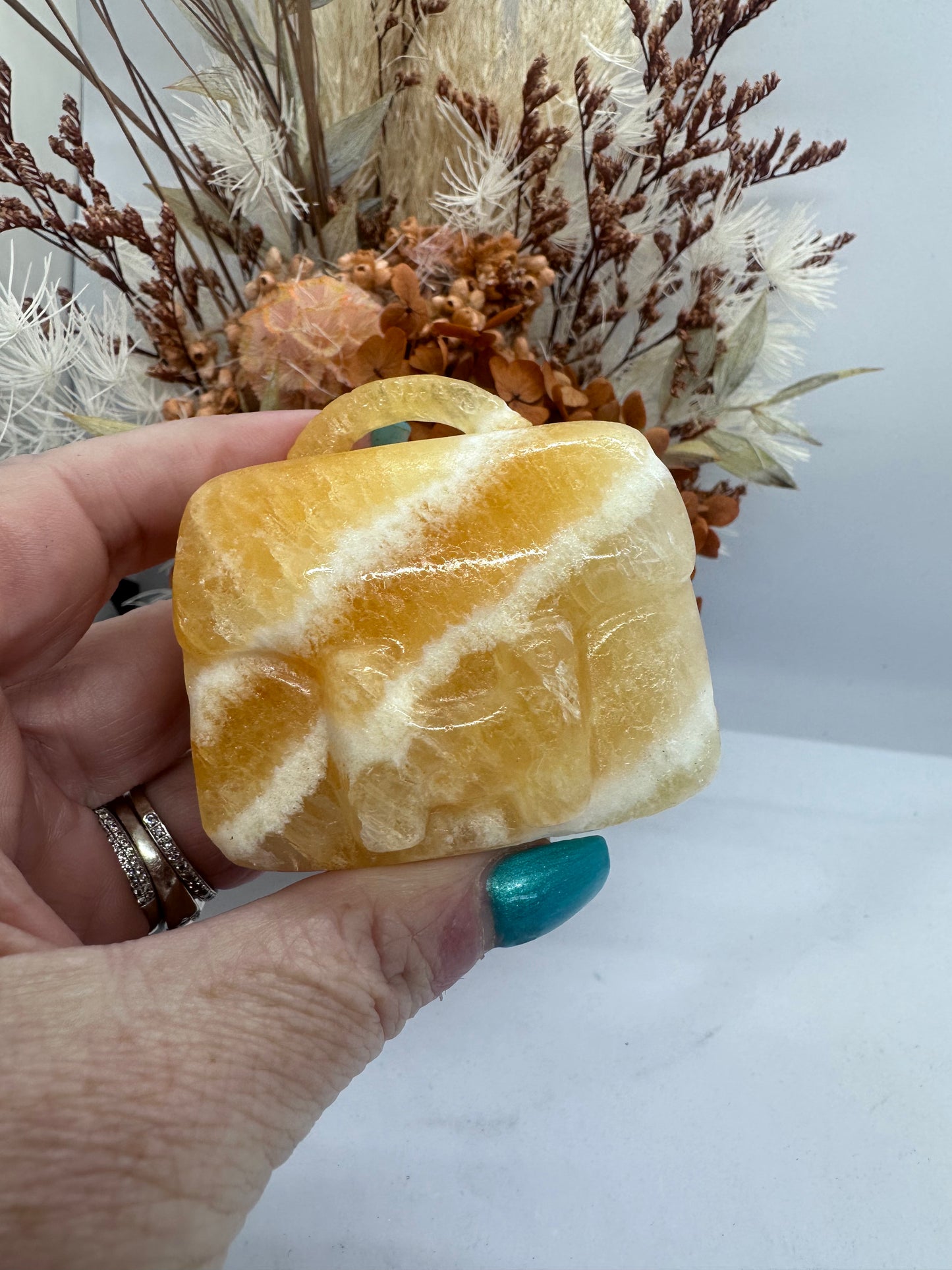 Orange Calcite Bag