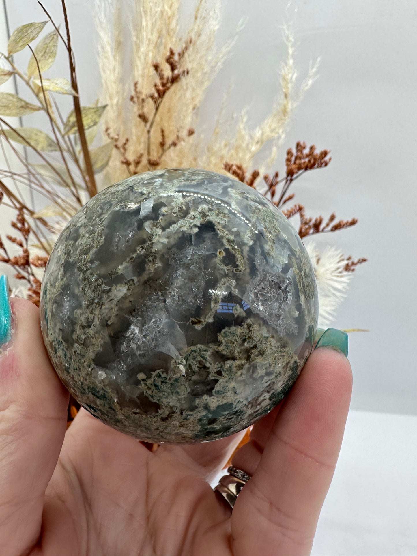 Moss Agate Sphere