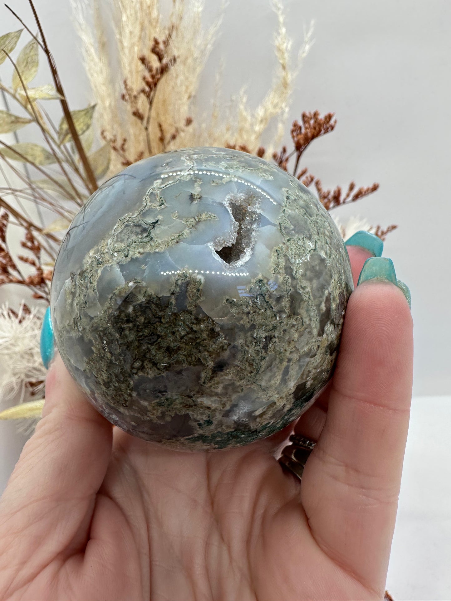 Moss Agate Sphere