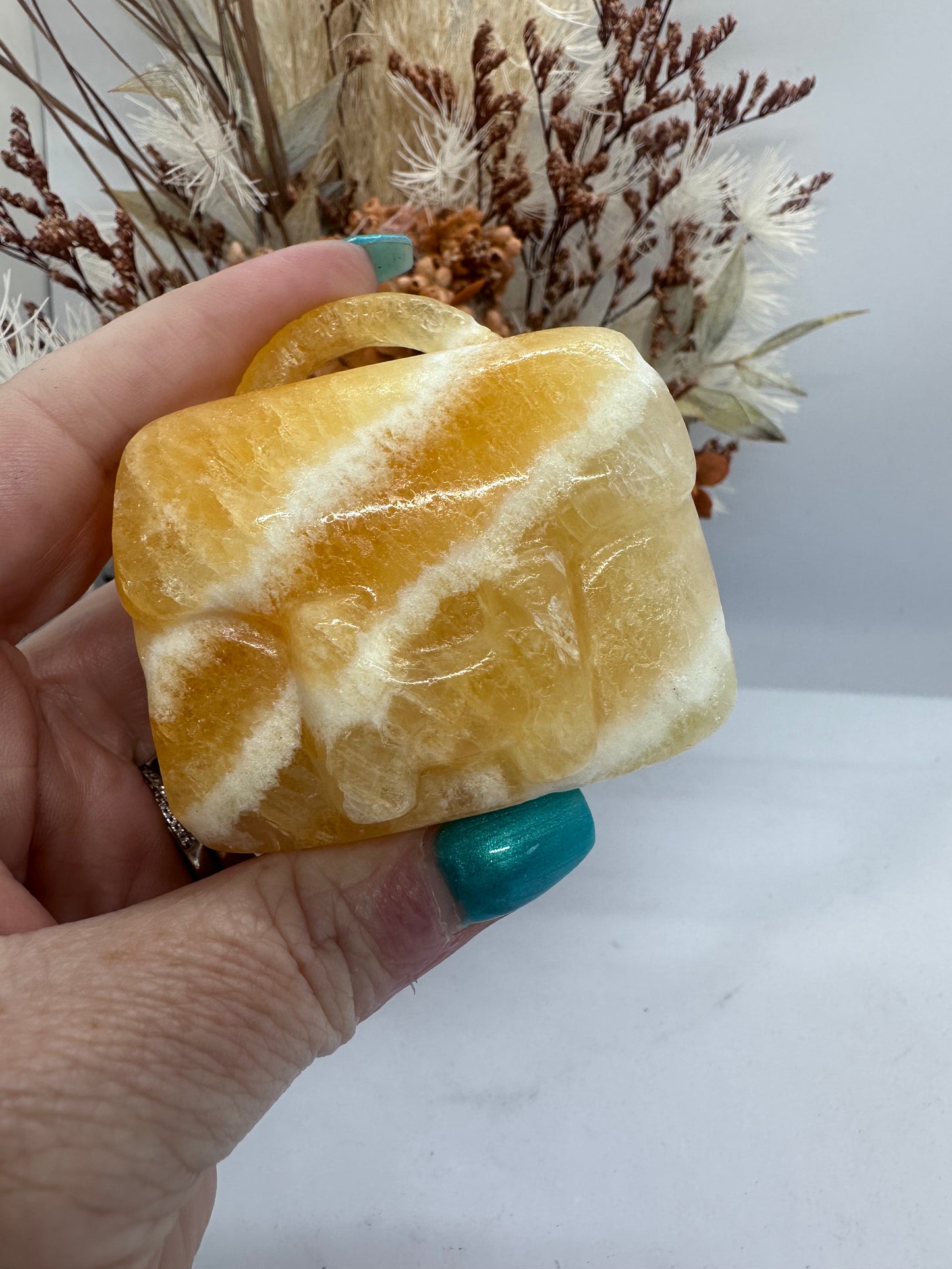 Orange Calcite Bag